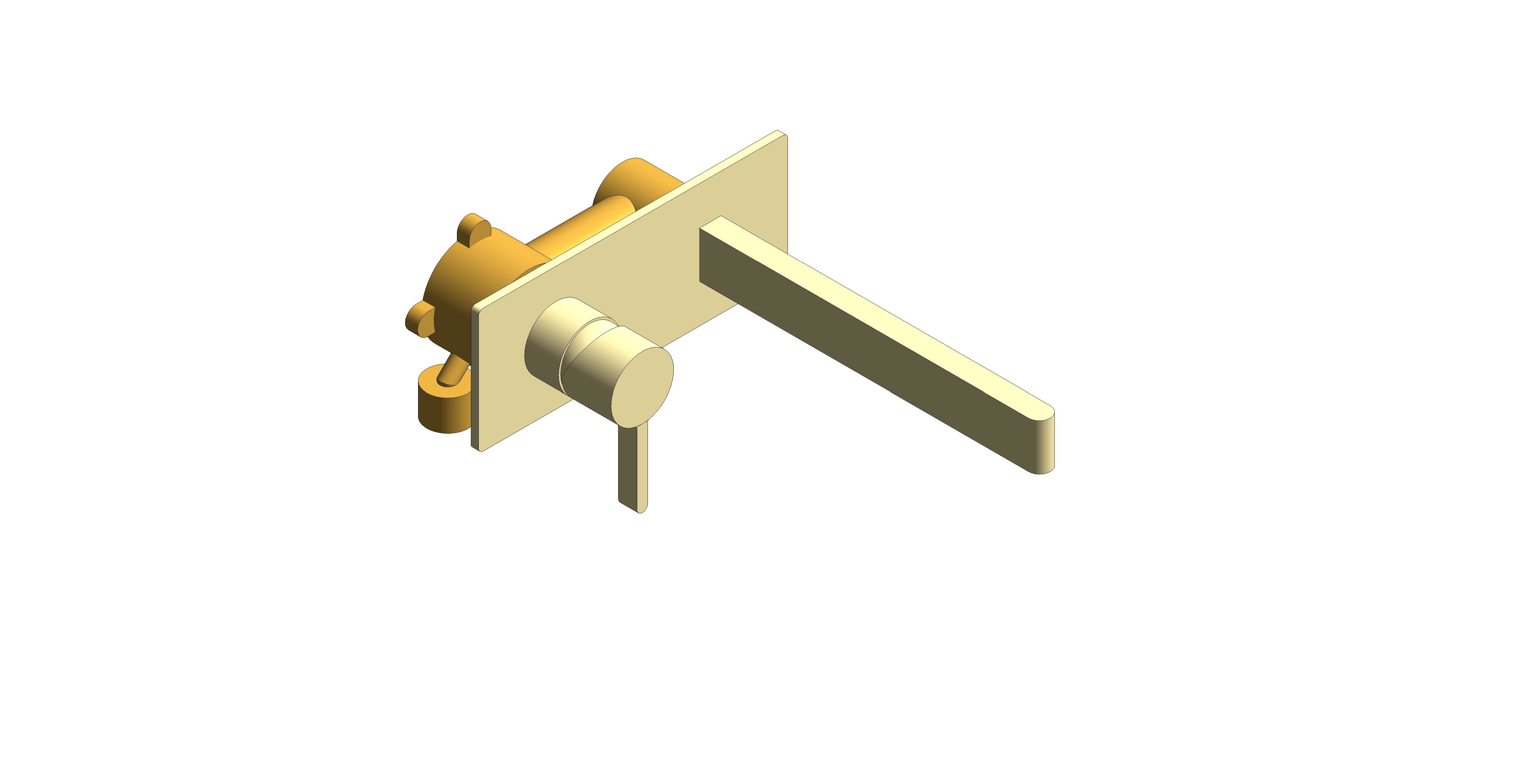 Product: EDIT Wall Mounted Basin Mixer 220mm Spout (IND-EDI109S/A-BRG)