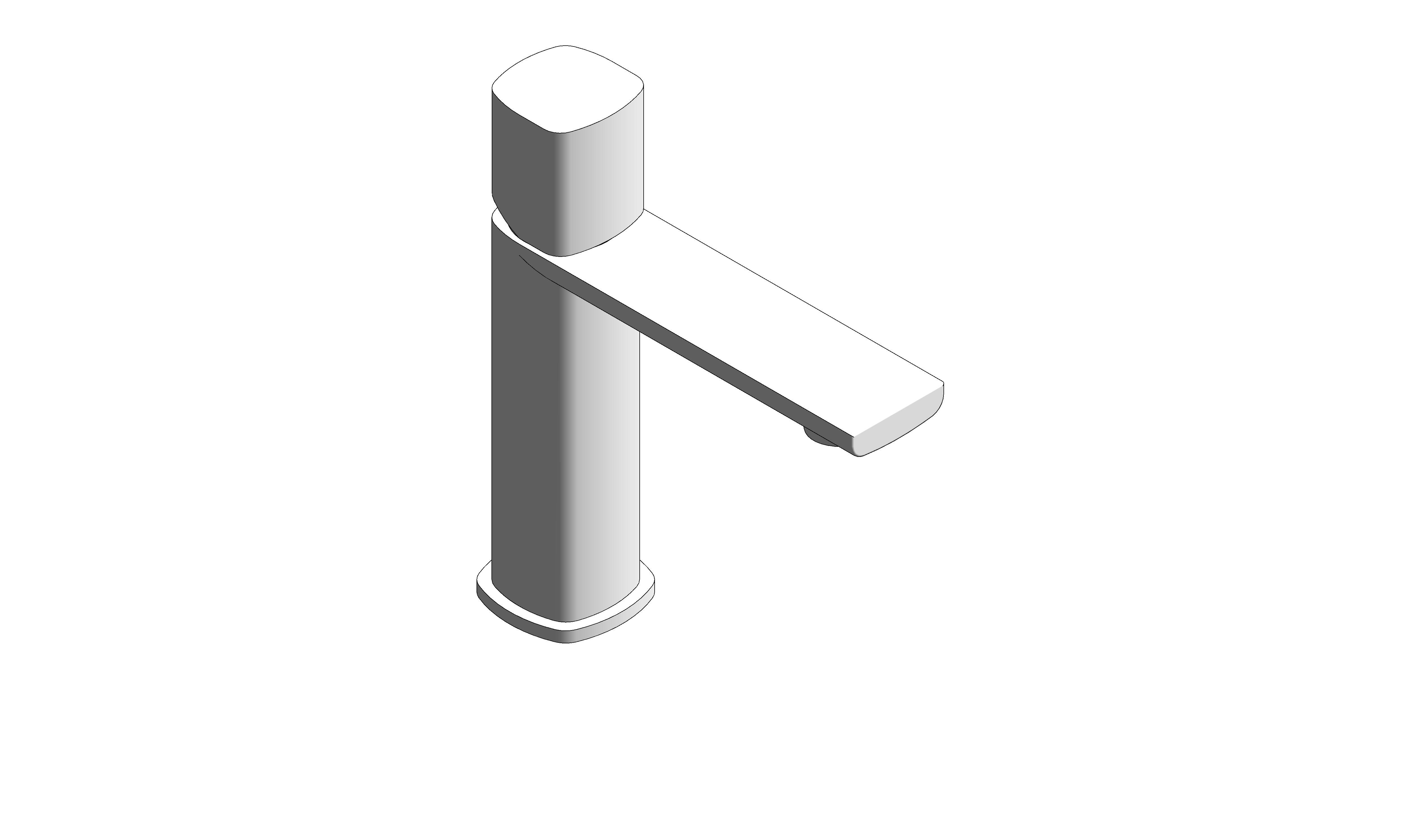 Product: CAMEO Leverless Mono Basin Mixer Tap for Low Pressure System and Universal Basin Waste (CAM-100/CC-LP-MW)