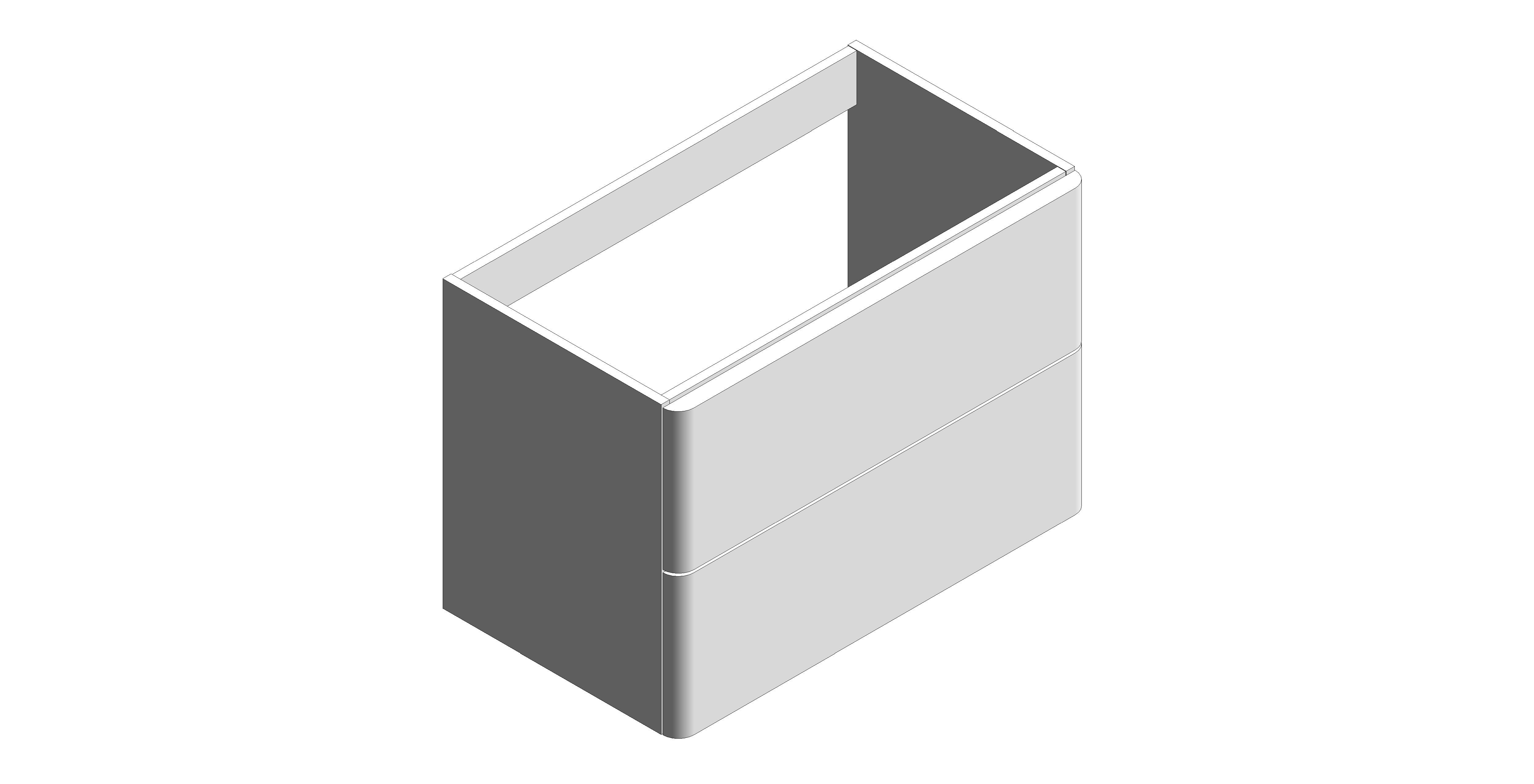 Product: CAMEO 800mm Vanity Unit With 2 Drawers (CAM-F800-AW)