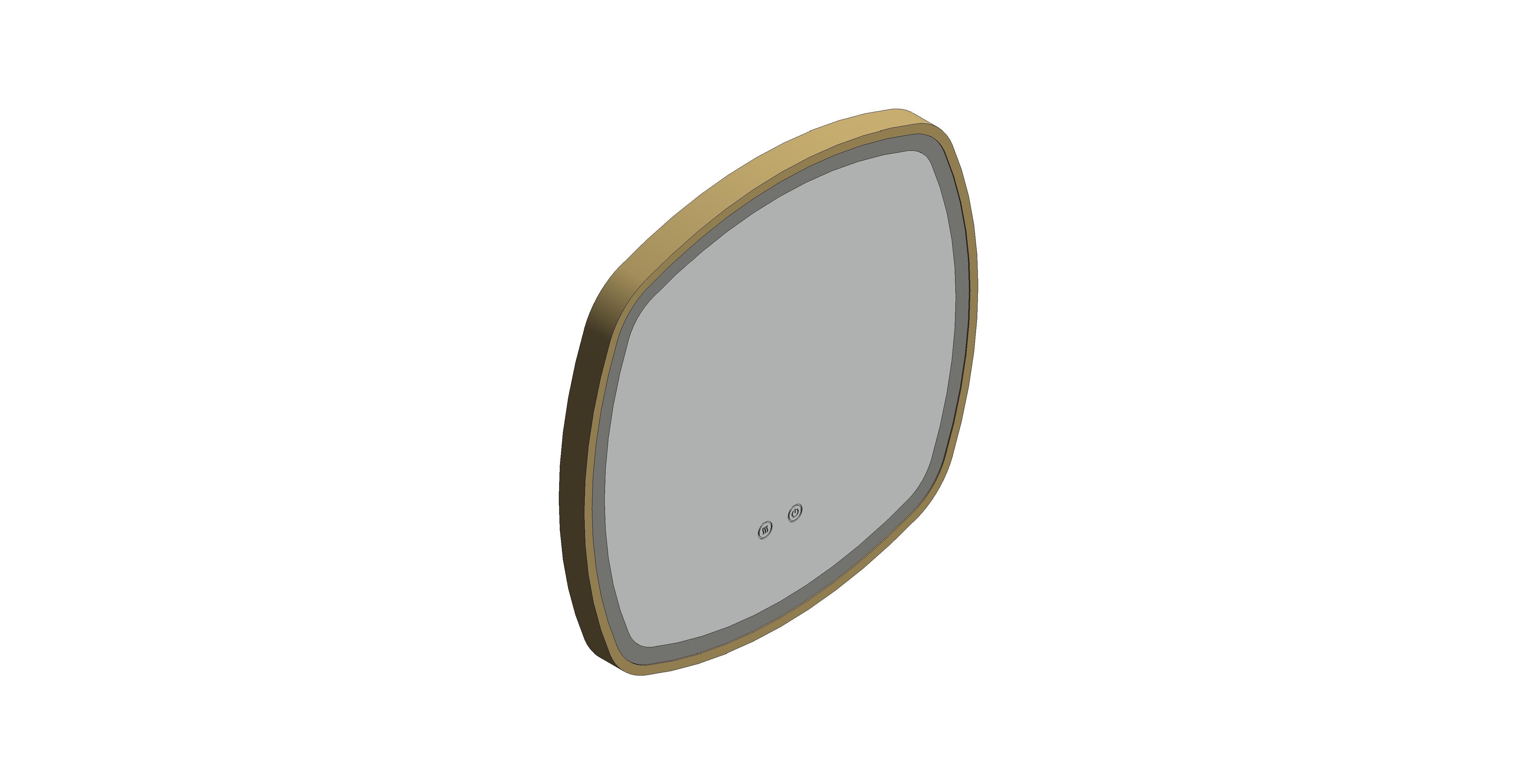 Product: CAMEO 500mm Illuminated Soft Square Mirror (CAM-M5I-SQ-SBR)