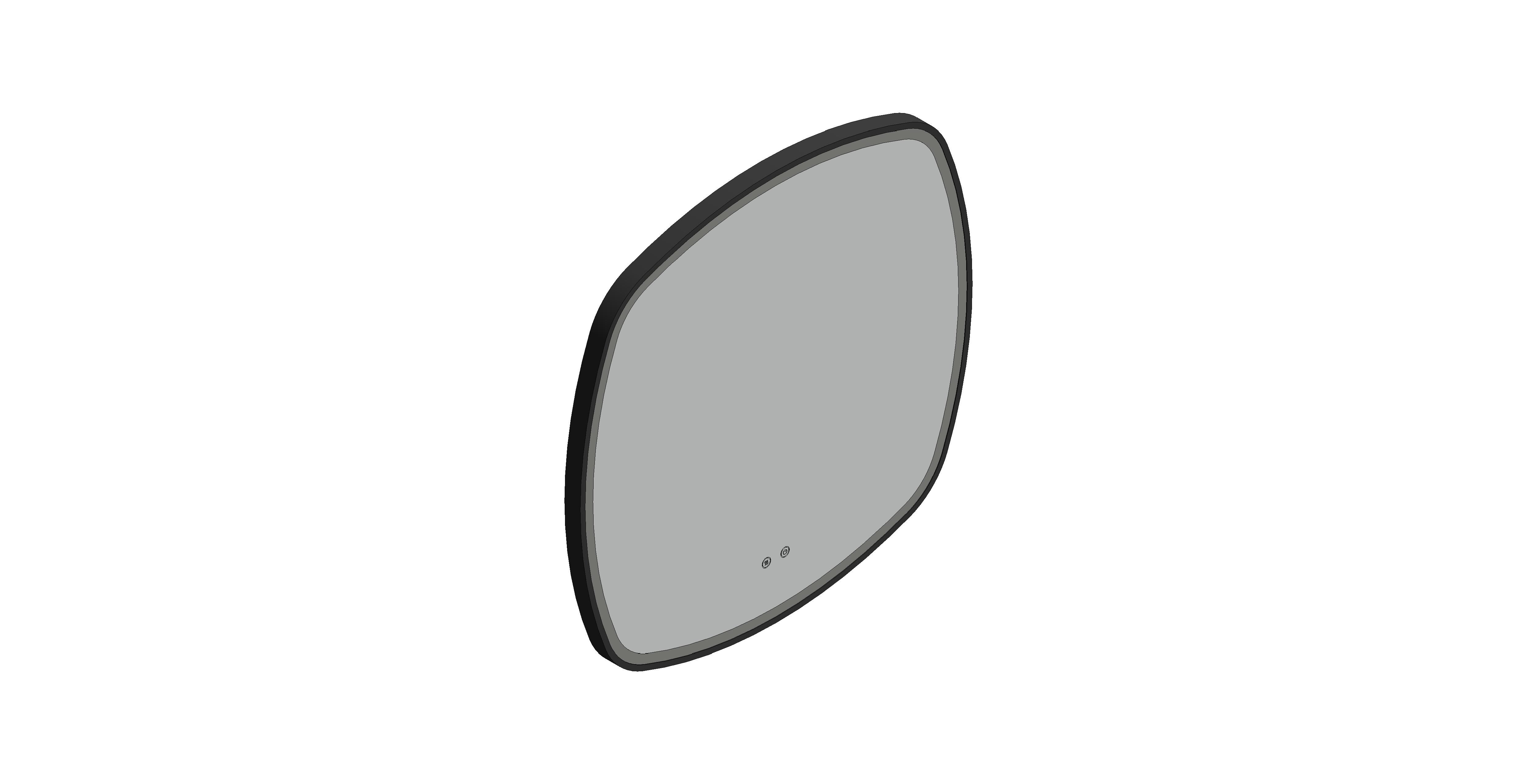 Product: CAMEO 800mm Illuminated Soft Square Mirror (CAM-M8I-SQ-MB)