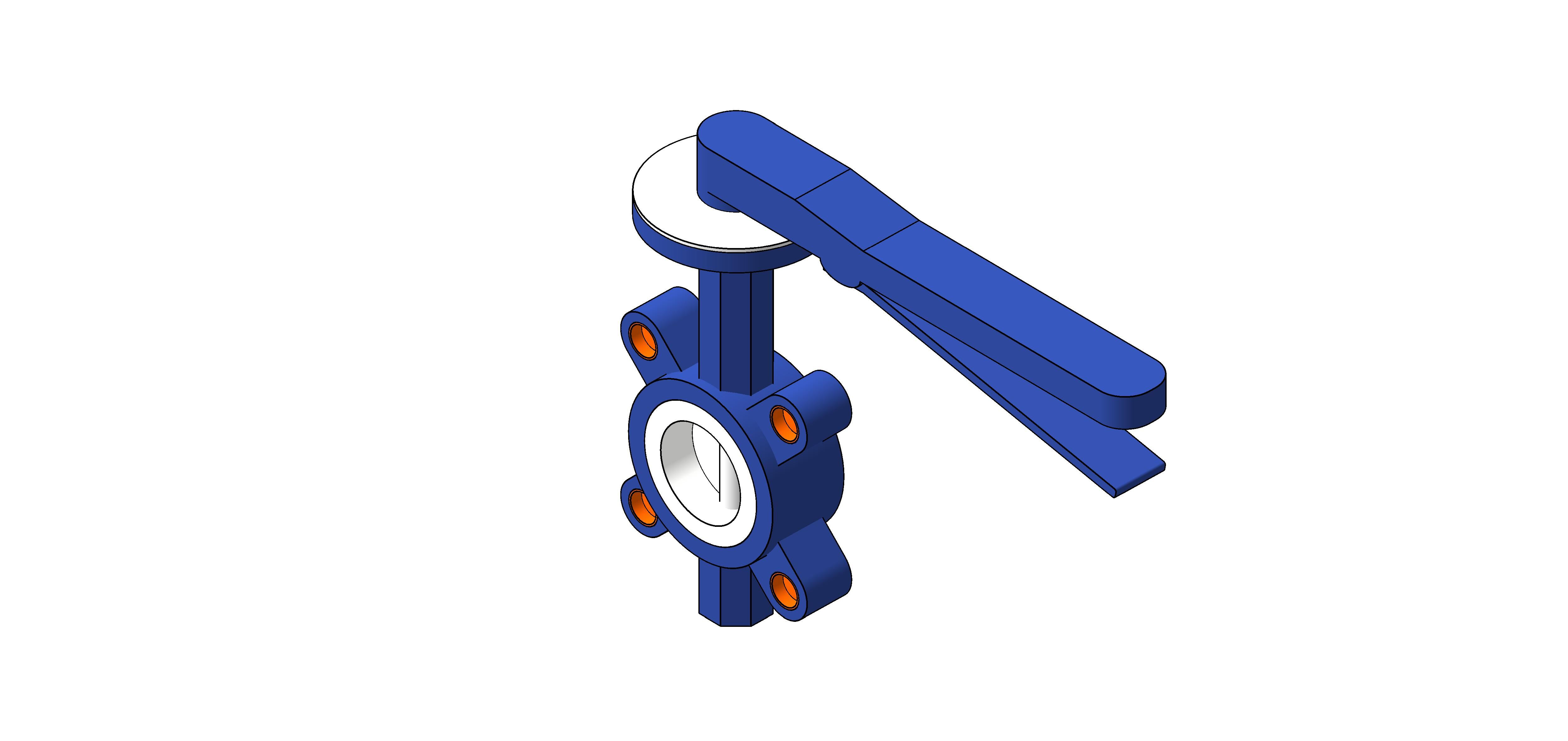 Product: FULLY LUGGED B/ FLY VALVE PN16, PTFE [00/0448]