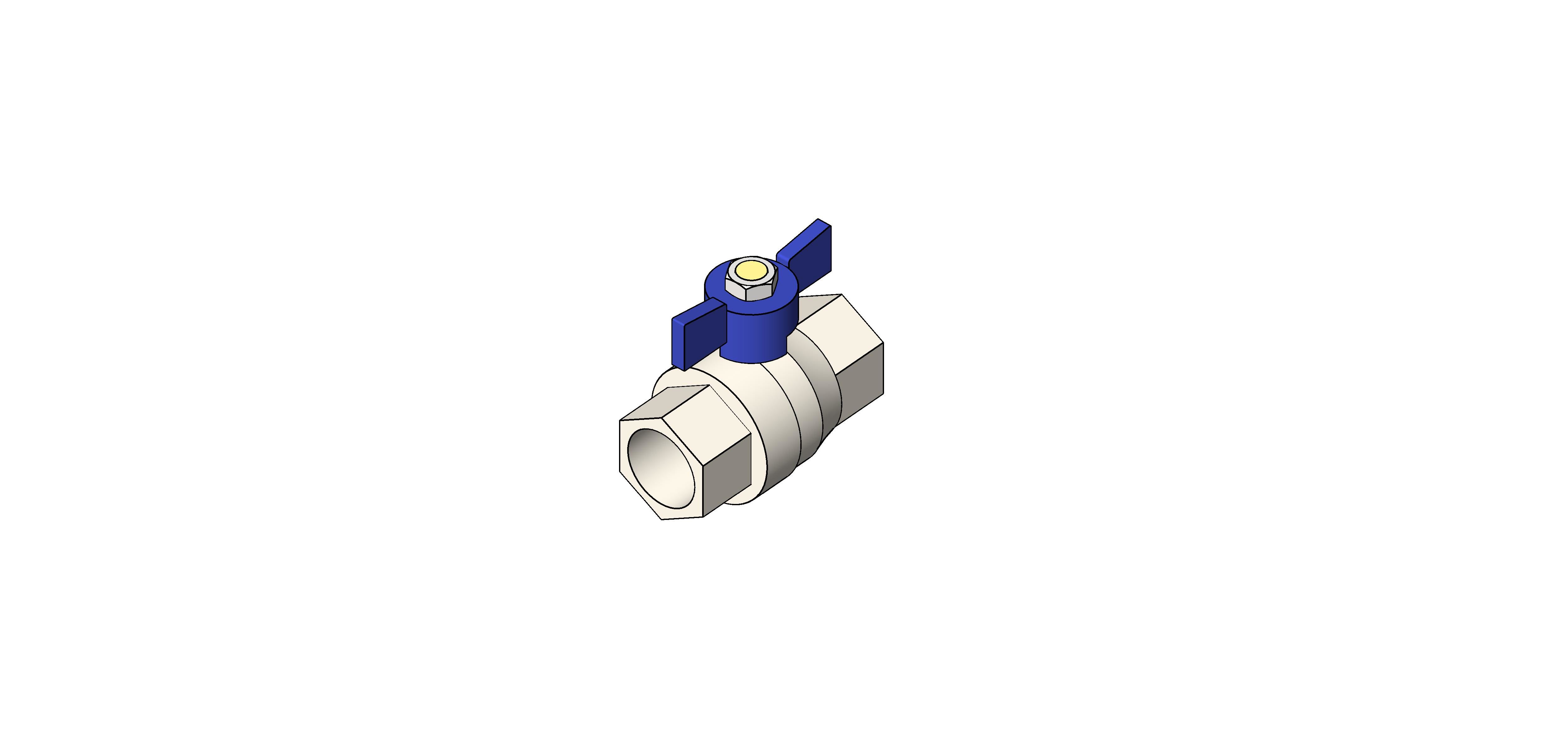 Product: Ball Valve 'T' Handle Blue [00/0034]